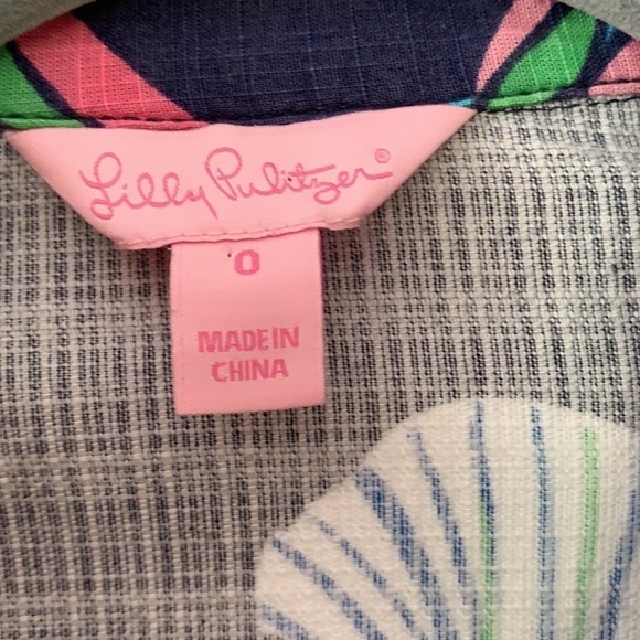 Lilly Pulitzer Gingko Leaves Print Dress 0 - Picture 6 of 10